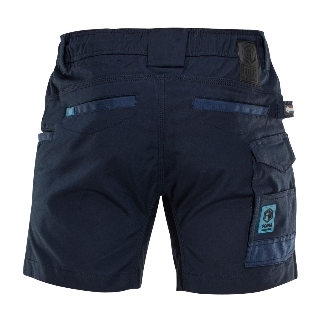 FB3 | Elastic Work Shorts -Navy