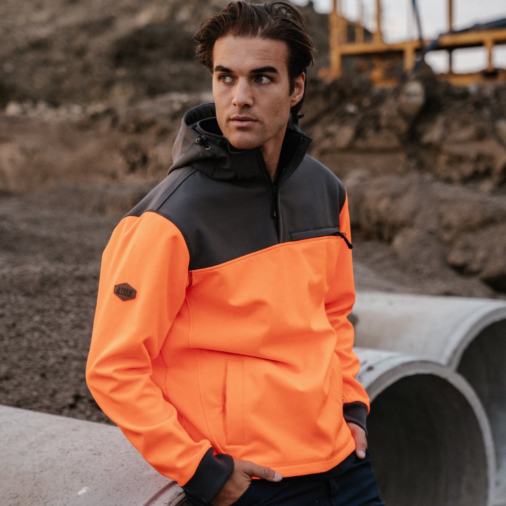 orange safety hoodie form workwear