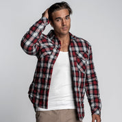 men's quilted shirt jacket form workwear