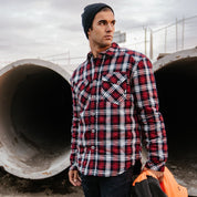 mens insulated flannel jacket form workwear