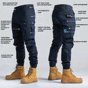 FB1 | Cuff Work Pant -Navy