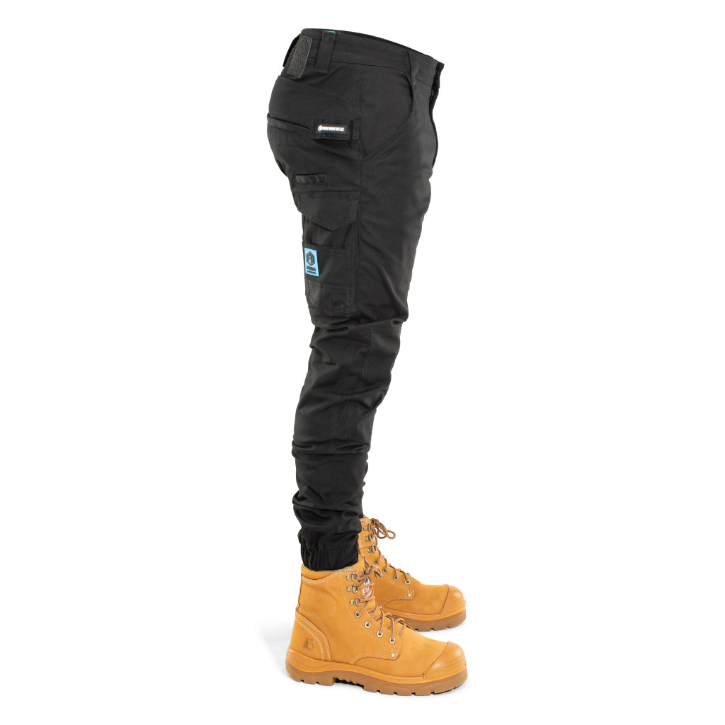 FB1 | Stretch Cuffed Work Pants | Black