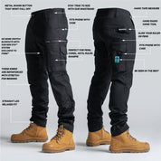 FB2 | Straight Work Pant -Black
