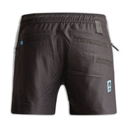 FORM Workwear S4 black work shorts back view showing rear pockets and fit