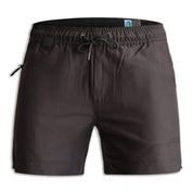 FORM Workwear S4 black work shorts front view with lightweight stretch fabric