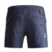 FORM Workwear S4 navy work shorts back view showing rear pockets and fit