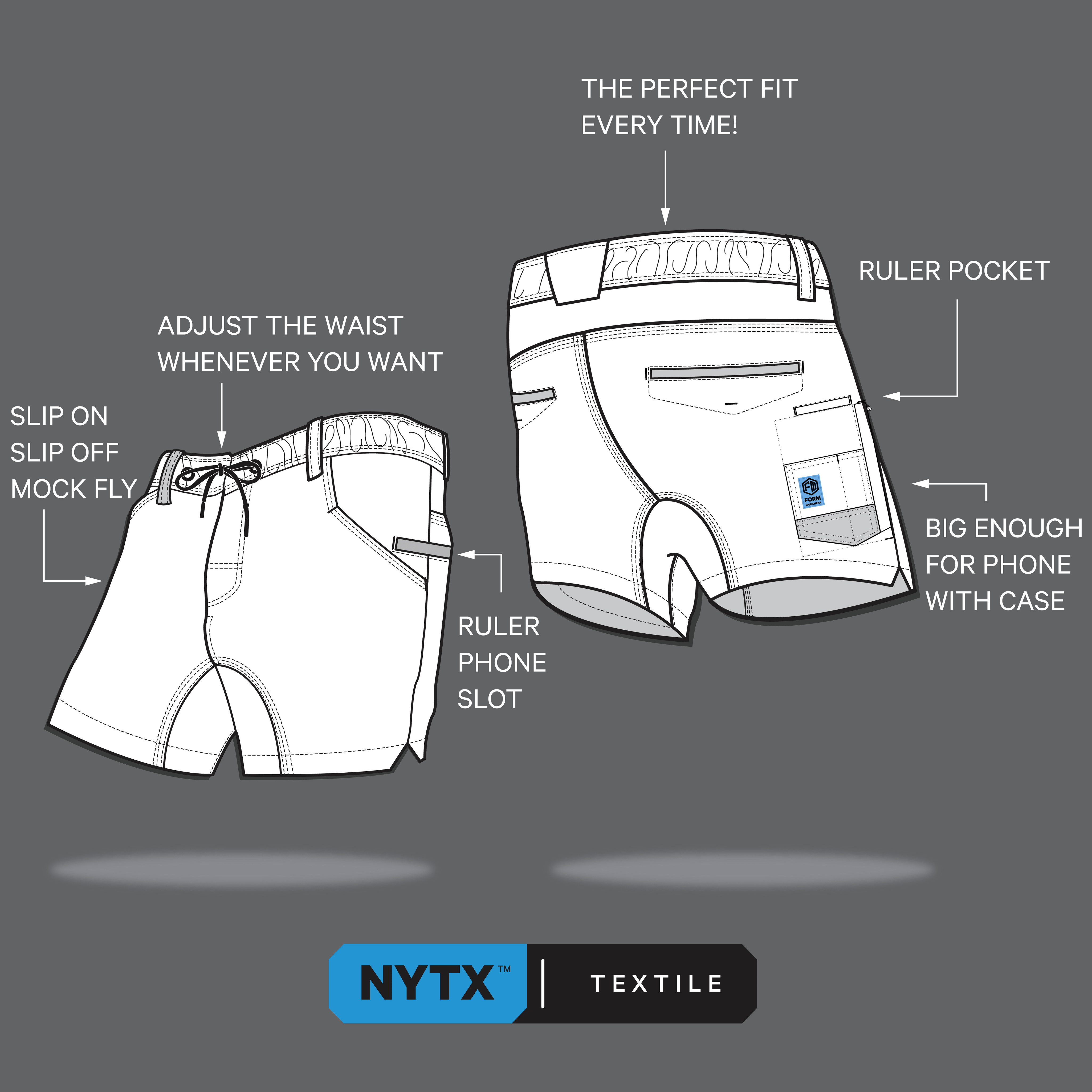 S3 NYTX™ Work Short – Navy