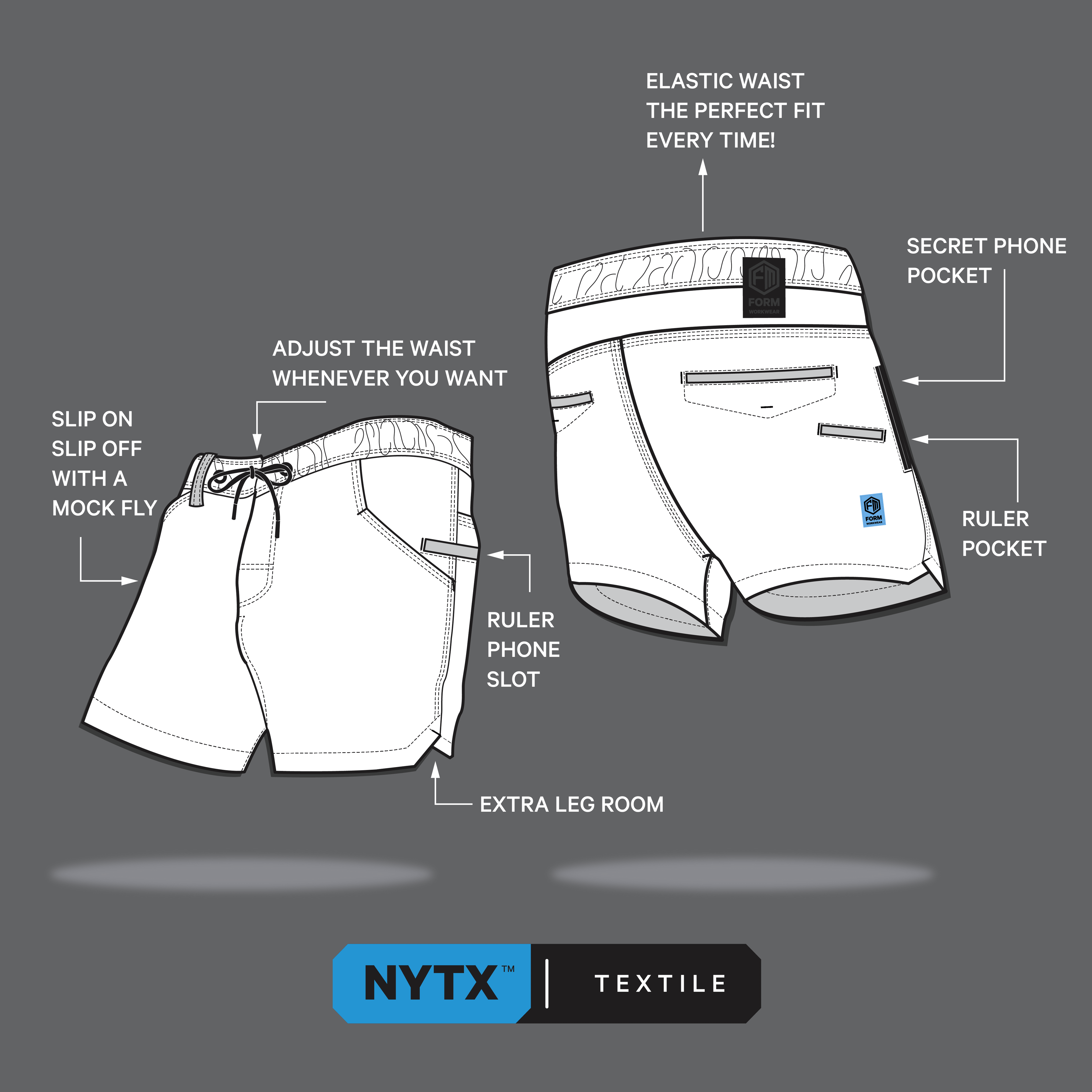 S4 NYTX™ Work Short – Navy