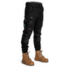 black work pants with cargo pockets form workwear 