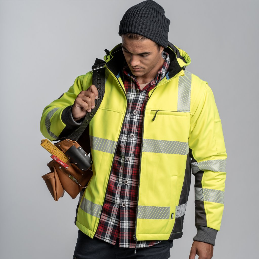 top-quality green hi vis jacket for safety in Australia – Form WorkWear